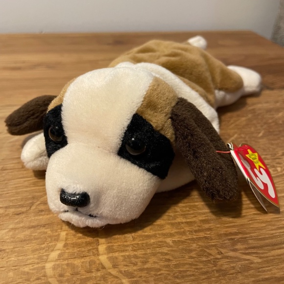 Ty Beanie Babies Bernie Dog Multicoloured Brown 1996 – New Tag On VINTAGE - Picture 7 of 11